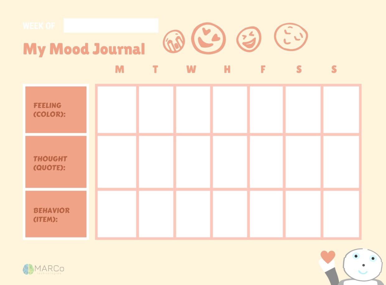 FREE MOOD JOURNAL TEMPLATE Learn How To Make A Mood Journal In 4 Easy 