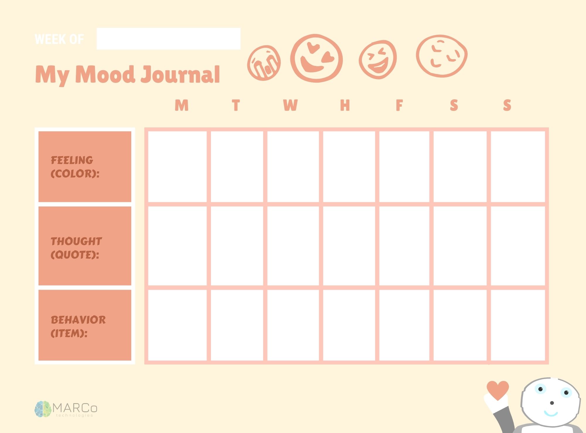 FREE MOOD JOURNAL TEMPLATE Learn How To Make A Mood Journal In 4 Easy 